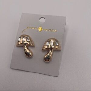 Jane Marie Gold Mushroom Stud Earrings